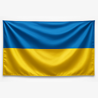 Государственный флаг Украины (национальный флаг) 150х90 см (атлас) OSPORT (R-00112)