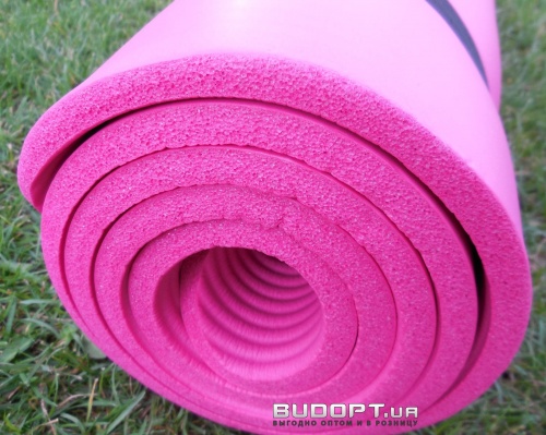 Коврик для йоги и фитнеса FITNESS YOGA MAT 10мм из вспененного каучука фото 6