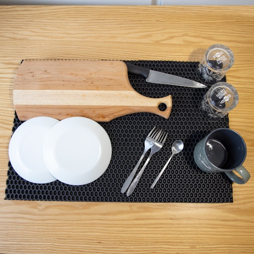 Коврик для сушки посуды (коврик для кухни подкладка под мокрую посуду) 60х40 см OSPORT (R-00054) фото 2
