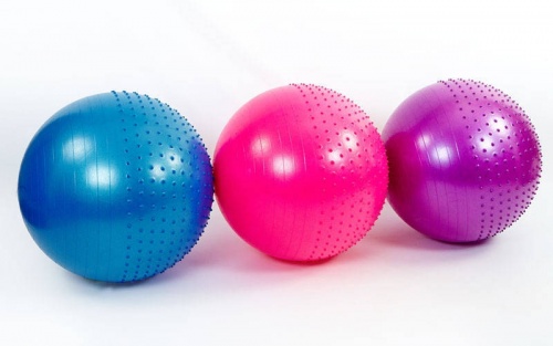 Мяч (фитбол) для фитнеса полумассажный 2 в 1 OSPORT 85 см (FI-­4437-85)